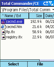 Total Commander for Windows Smartphone screenshot